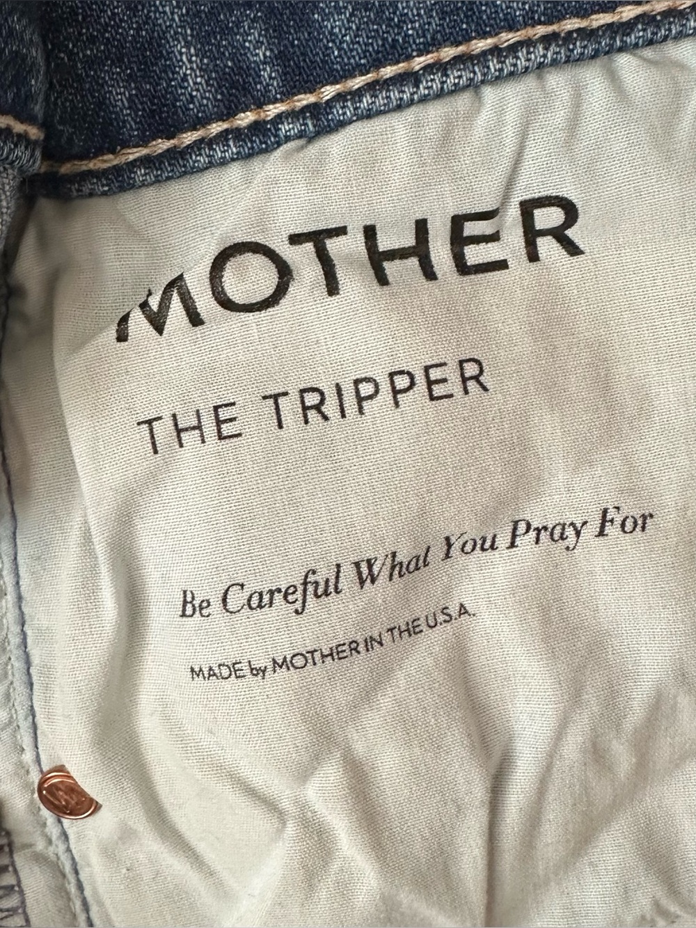 Mother The Tripper Mid Rise Flare Jeans Light Wash Size 28 - Picture 10 of 10